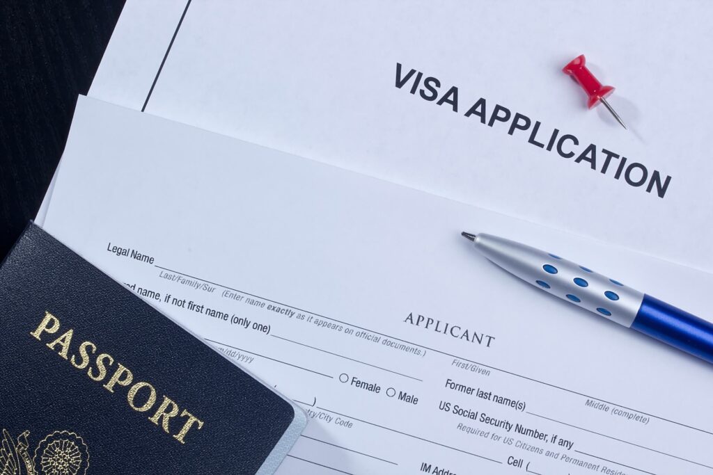 Passport and visa application needed for moving internationally